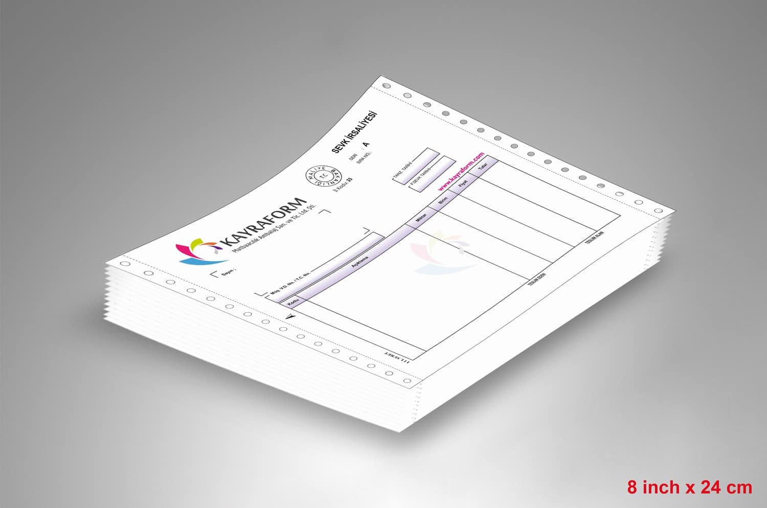 Sürekli Form Fatura, Sürekli Form İrsaliye 