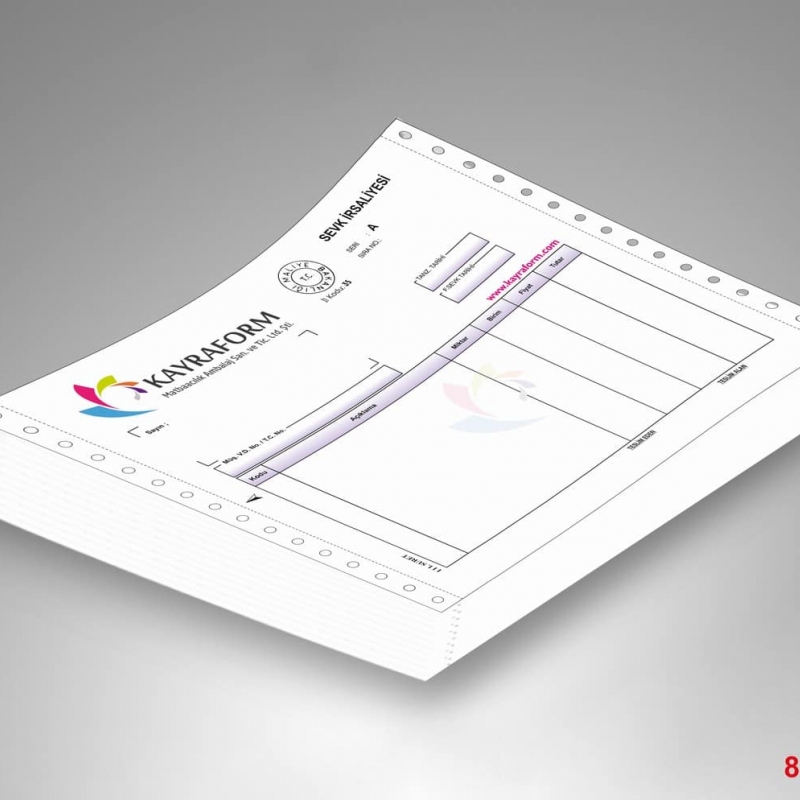 Sürekli Form Fatura, Sürekli Form İrsaliye 